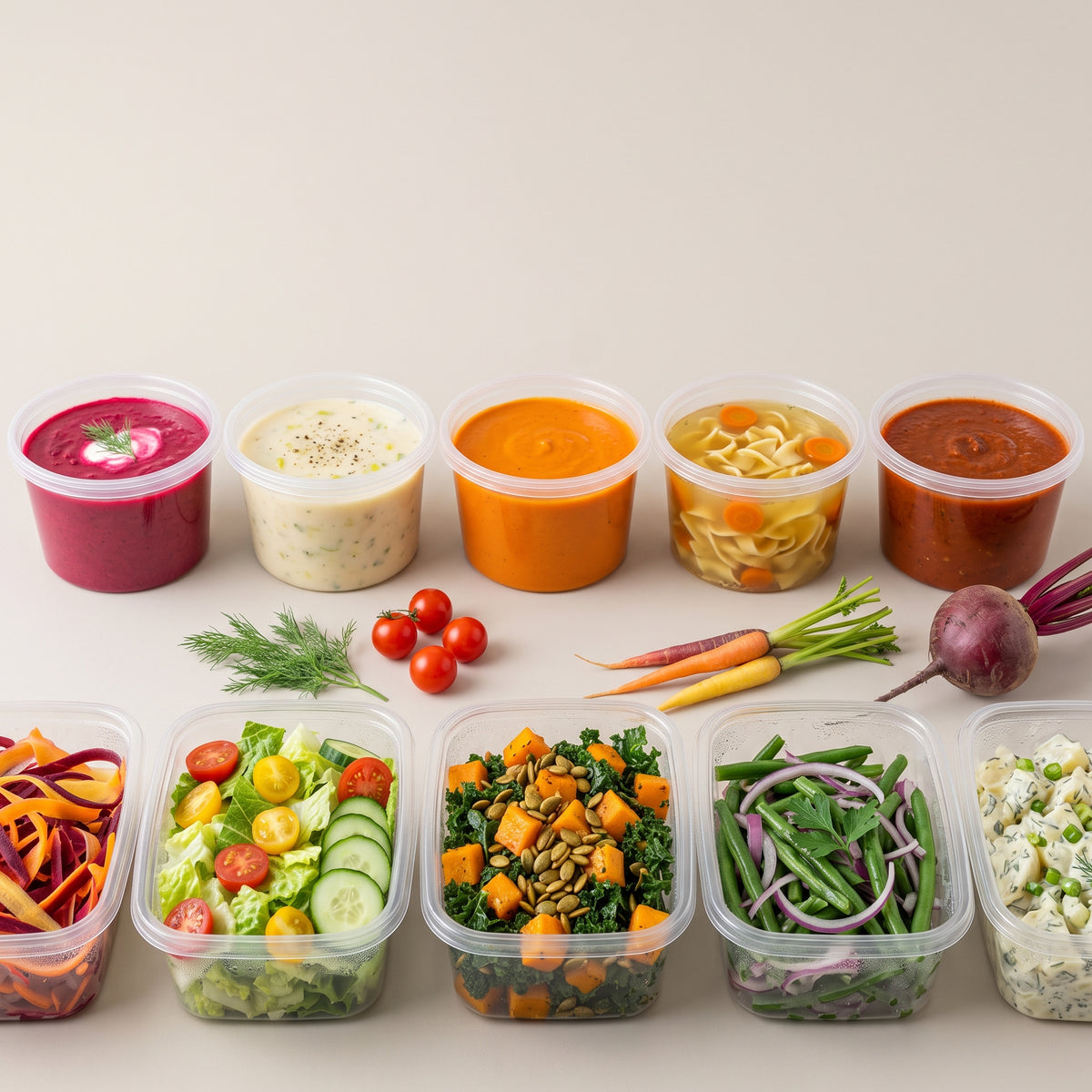 Local Harvest Bowl - Medium (5 soups & 5 salads)